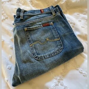 7 For All Mankind Mid Rise Boot Cut Jeans 29